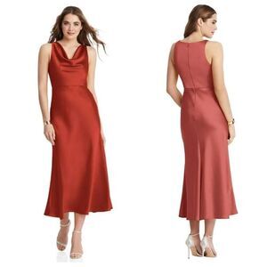 Lovely Cowl-Neck Midi Tank Dress Sz 10